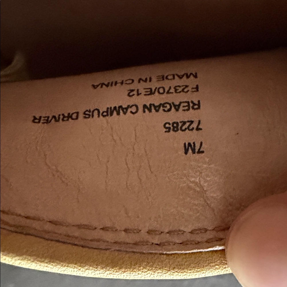 Frye Reagan Campus Driver Banana Womens 7M Leather Moccasin Loafers - Picture 6 of 10